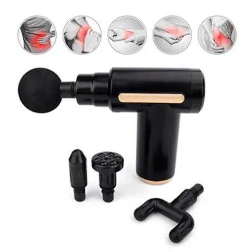 Portable Electric Fascia Massage Gun – Deep Tissue Percussion Massager for Muscle Pain Relief, Body Recovery & Relaxation (with 4 Interchangeable Heads) image 5