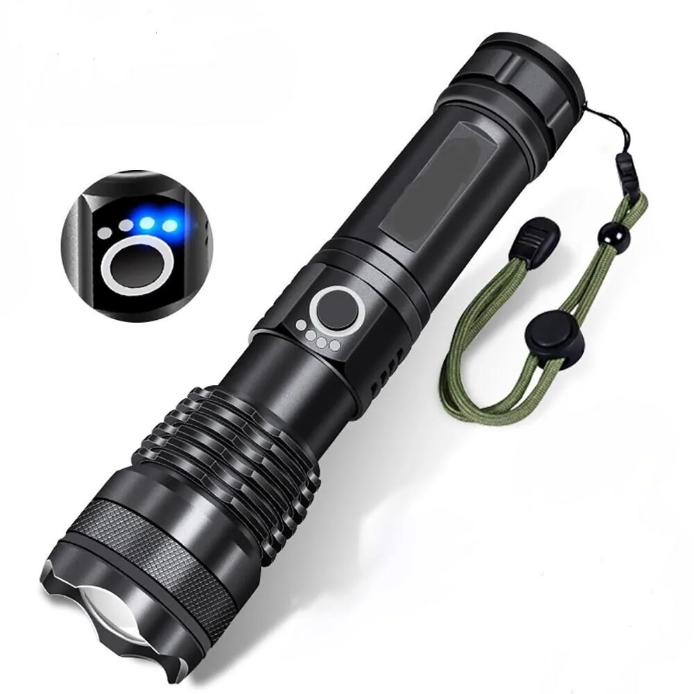 XHP50 LED Rechargeable Zoom Tactical Flashlight / Torchlight image 4