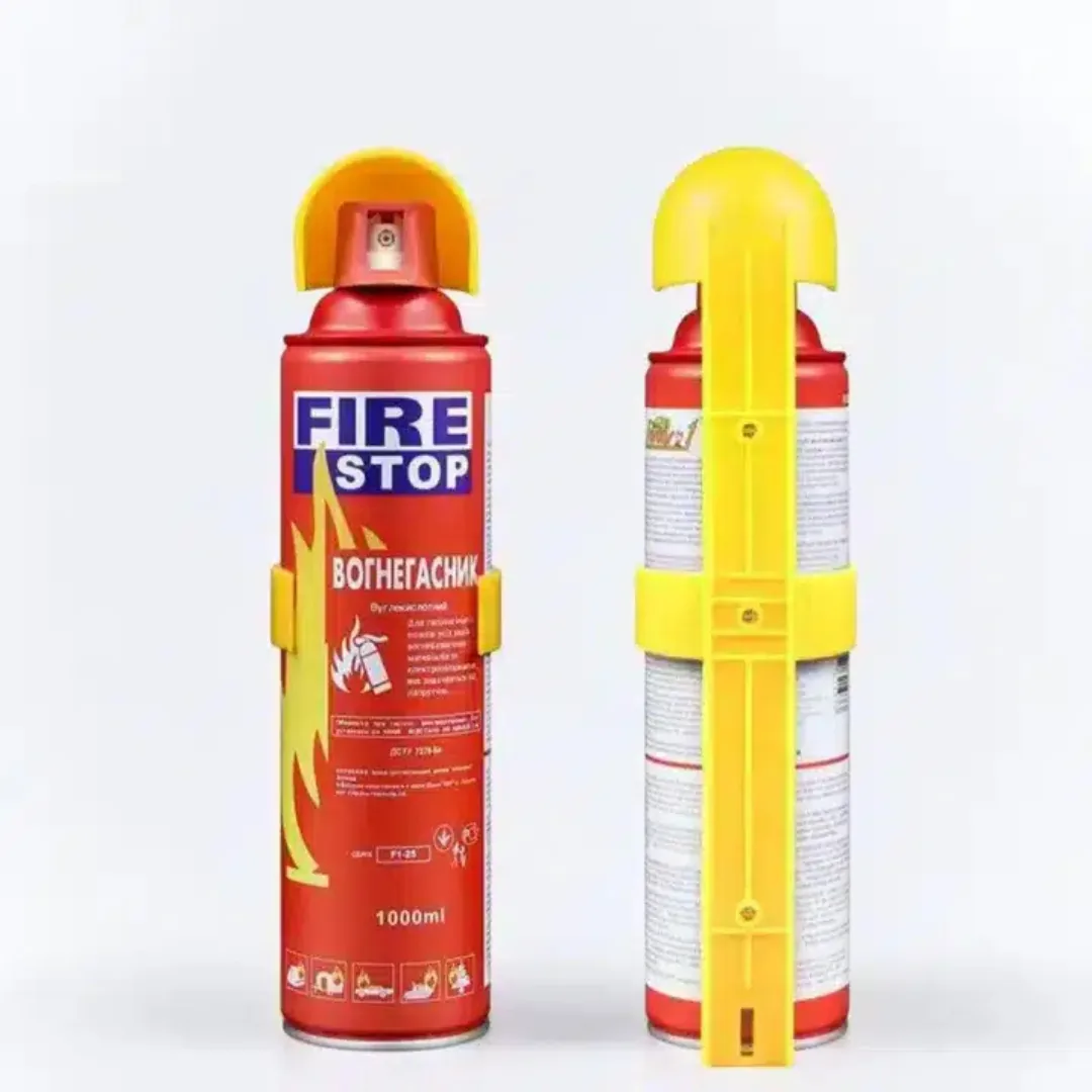 Fire Stop Mini Portable Fire Extinguisher Spray - 1000ml Emergency Flame Retardant Spray with Mounting Bracket for Home, Kitchen, Car & Office image 3
