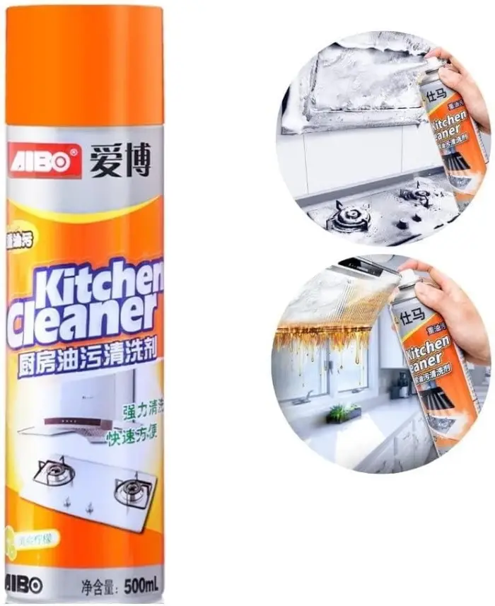 Kitchen Cleaner Spray | Foam Cleaning Spray 500ml - Oil & Stain Cleaner image 3