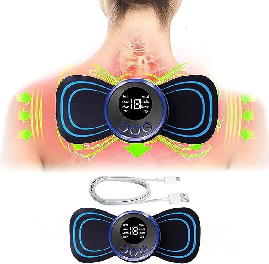 Rechargeable Electric Full Body Butterfly Massager Patch for Pain Relief image 2