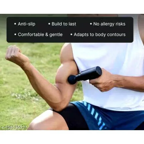 Portable Electric Fascia Massage Gun – Deep Tissue Percussion Massager for Muscle Pain Relief, Body Recovery & Relaxation (with 4 Interchangeable Heads) image 3