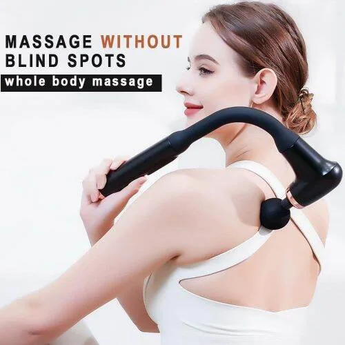 Extended Curved Percussion Massage Gun for Full Body & Back Relief image 7
