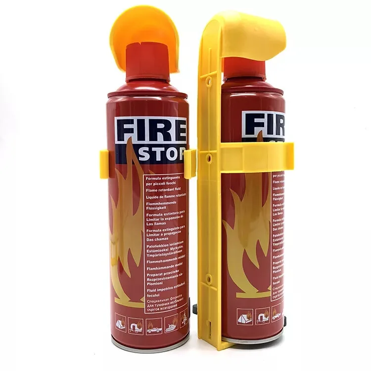 Fire Stop Mini Portable Fire Extinguisher Spray - 1000ml Emergency Flame Retardant Spray with Mounting Bracket for Home, Kitchen, Car & Office image 2