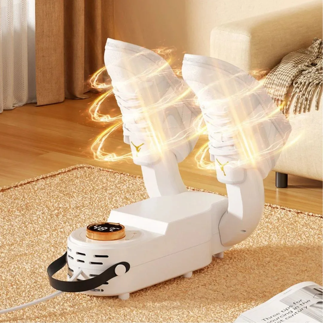 Smart Electric Shoe Dryer & Deodorizer | 3-in-1 Portable Foldable Boot Heater with Digital Display & Timer