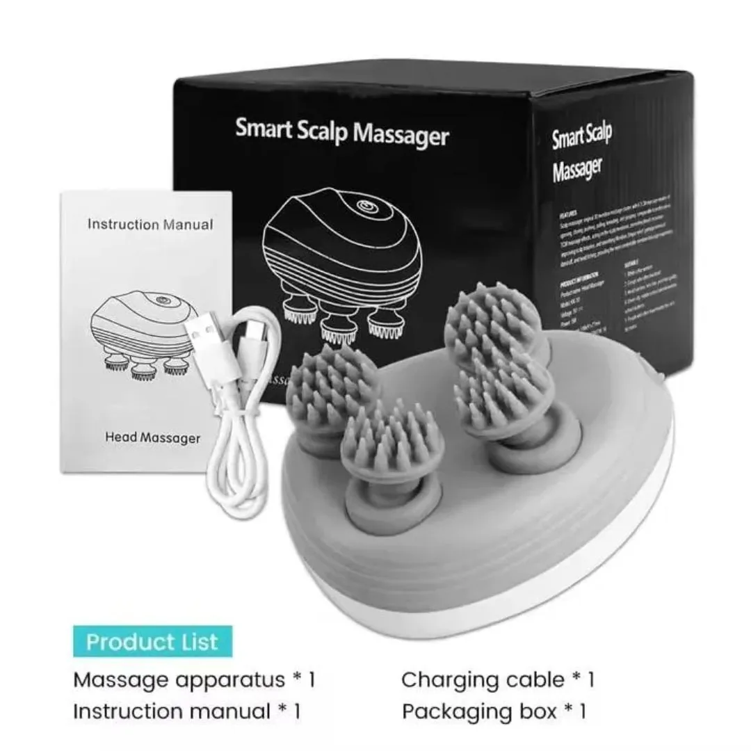 Smart Scalp & Full Body Electric Massager – 3D Kneading Waterproof Head Scratcher for Stress Relief & Hair Growth image 7