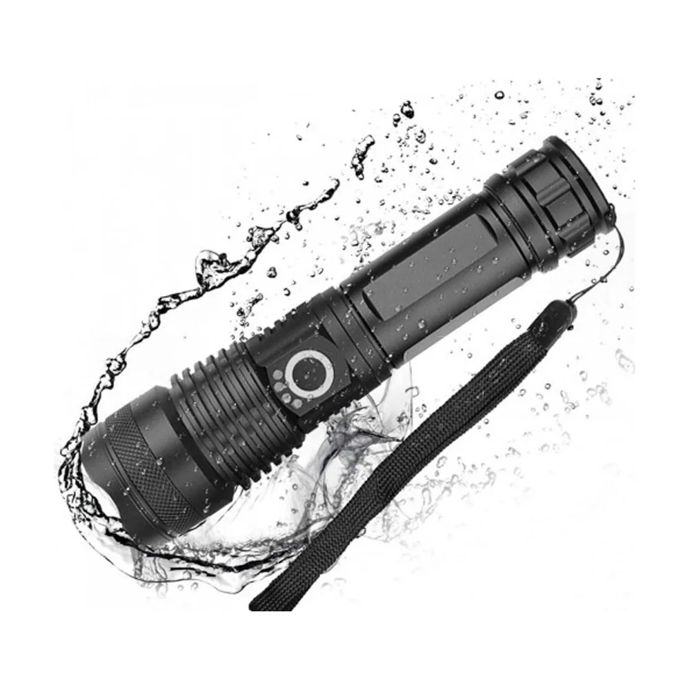 XHP50 LED Rechargeable Zoom Tactical Flashlight / Torchlight image 5