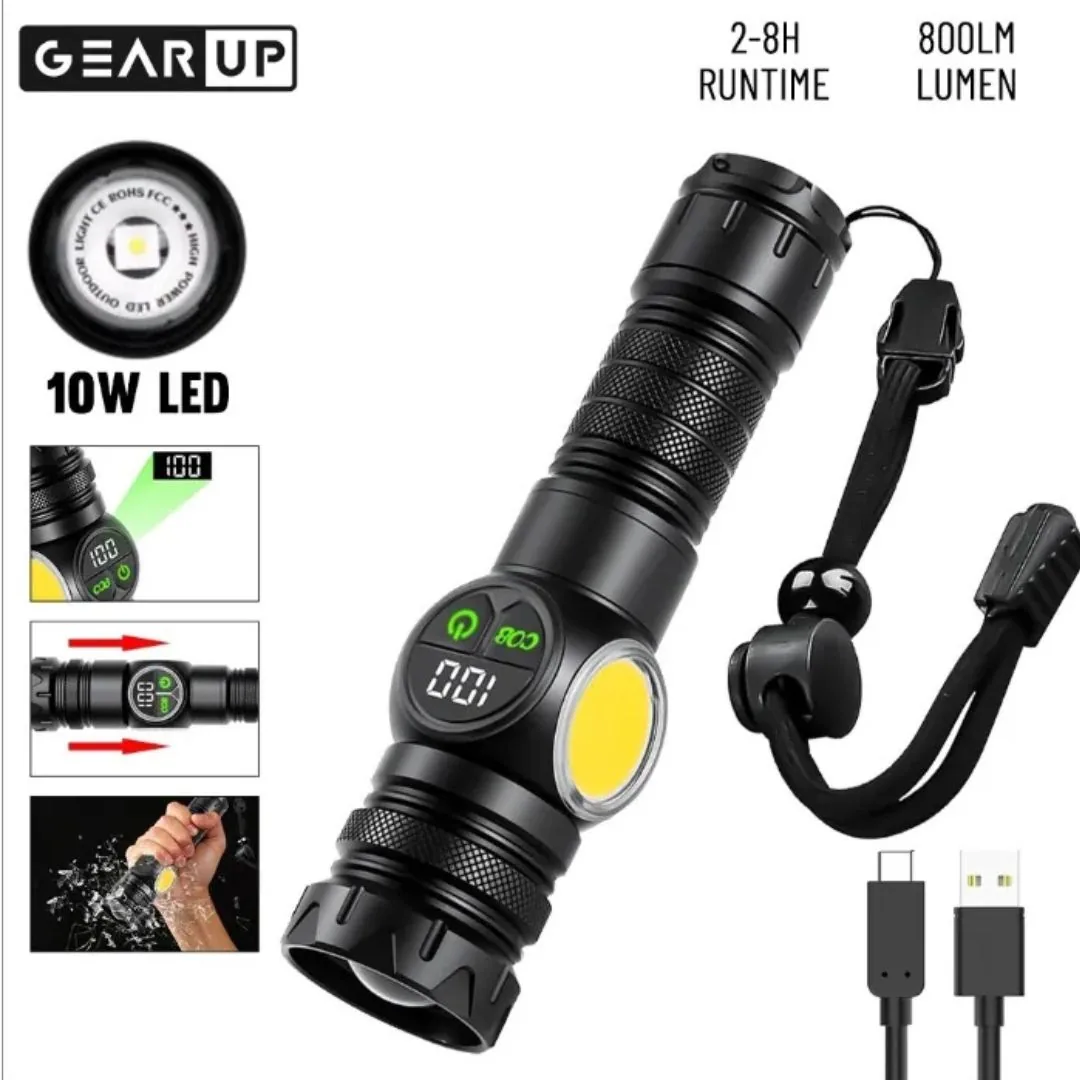 GearUP K60 High-Power Camping & Work Light with Strong Tail Magnet