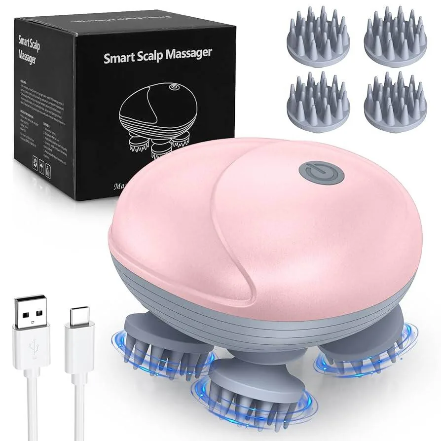Smart Scalp & Full Body Electric Massager – 3D Kneading Waterproof Head Scratcher for Stress Relief & Hair Growth image 5