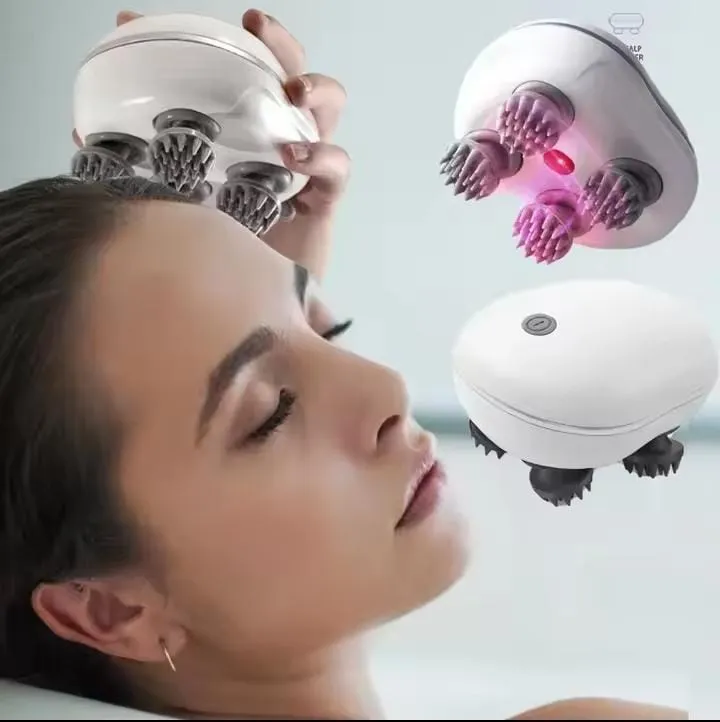 Smart Scalp & Full Body Electric Massager – 3D Kneading Waterproof Head Scratcher for Stress Relief & Hair Growth