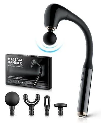 Extended Curved Percussion Massage Gun for Full Body & Back Relief image 3