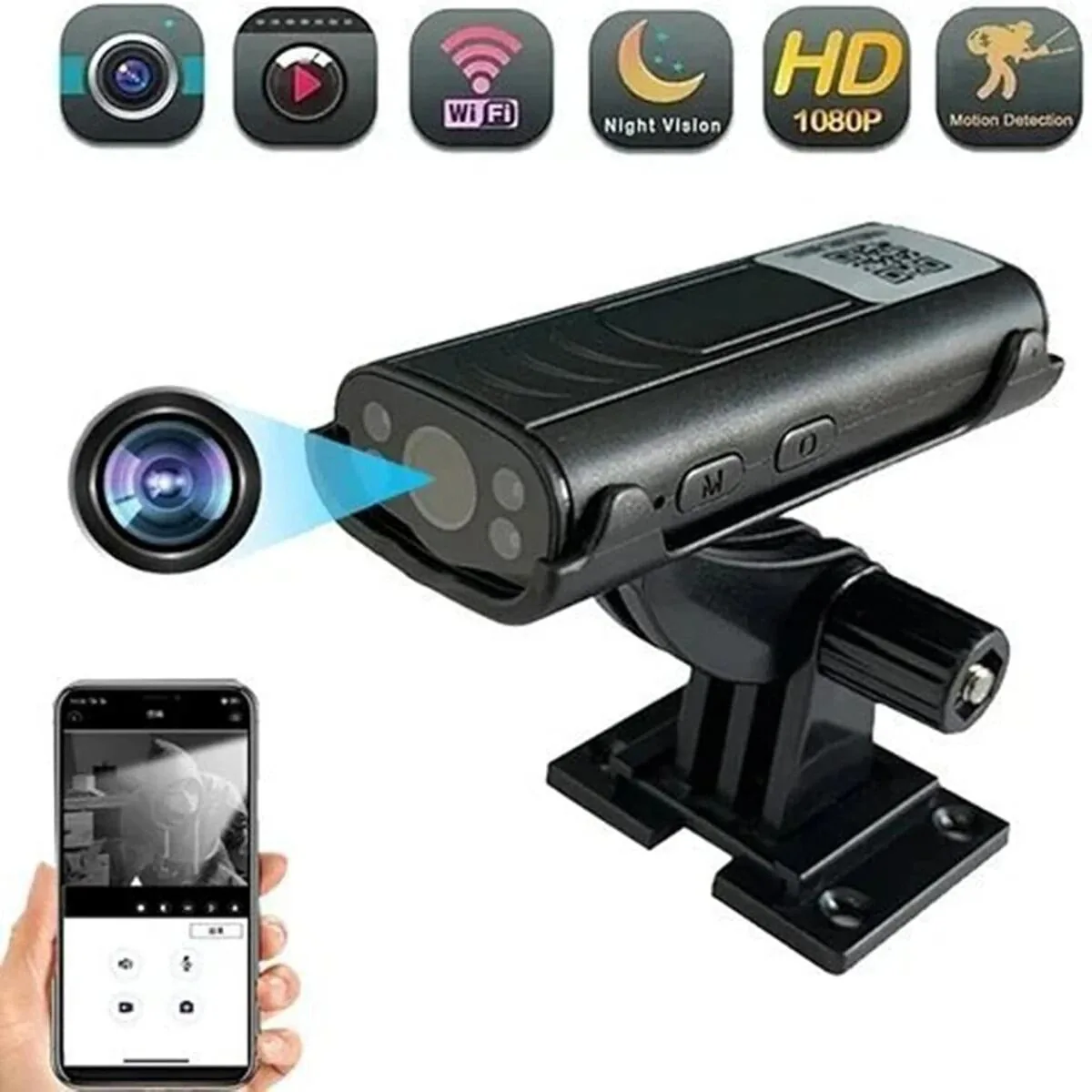 Compact 1080P HD Wireless Mini Security Camera with Night Vision & Motion Detection image 4