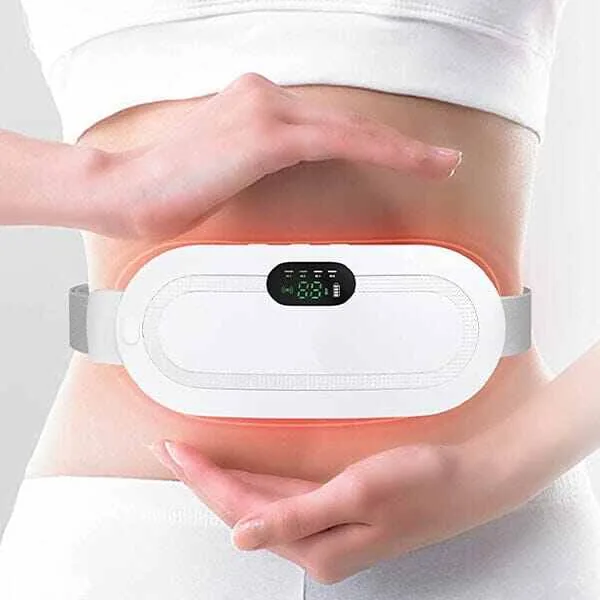 Electric Heating Pad & Period Cramp Relief Massager Belt – Smart LED Digital Display Wireless Waist Heating Pad with 3 Heat Levels & 4 Vibration Massage Modes for Women Back & Stomach Abdominal Cramps Relief image 8