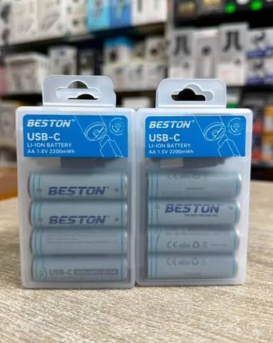 BESTON 4Pcs 1.5V AA 2200mWh Type-C Direct USB Rechargeable Lithium Battery Pack - High Capacity Constant 1.5V Output Li-ion Battery for Wireless Mouse, Toys, Remote, Camera & Microphones (Model: 2AC-60) image 4