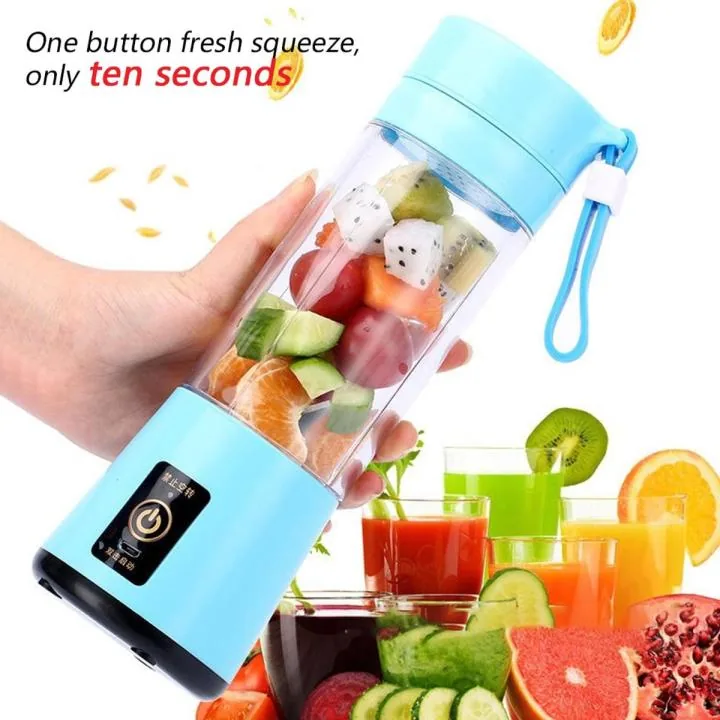 USB Rechargeable Portable Juice Maker & Smoothie Blender Bottle (2000mAh Battery, 22000 RPM) image 2