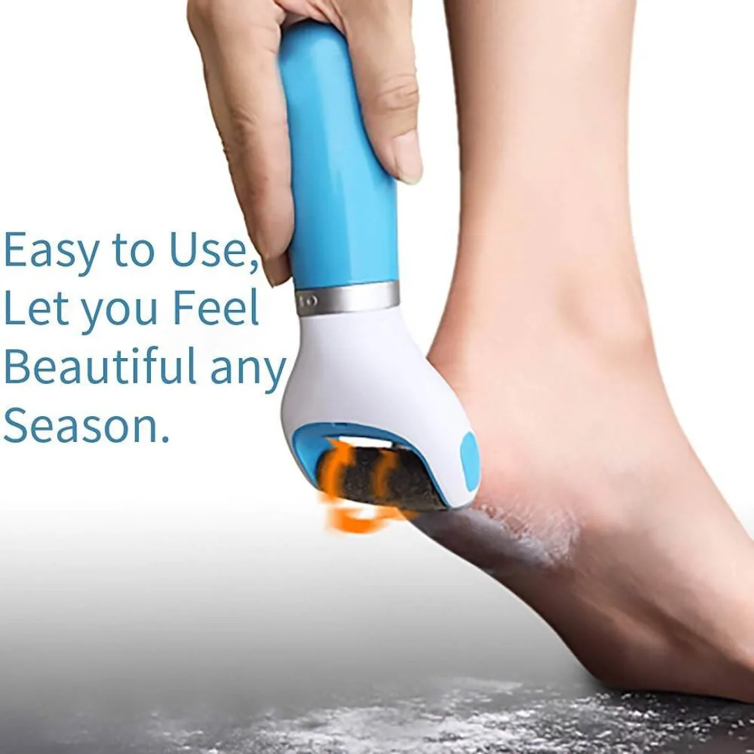 Electric Foot Callus Remover & Rechargeable Pedicure File | Hard Skin & Dead Skin Remover Tool for Smooth Feet