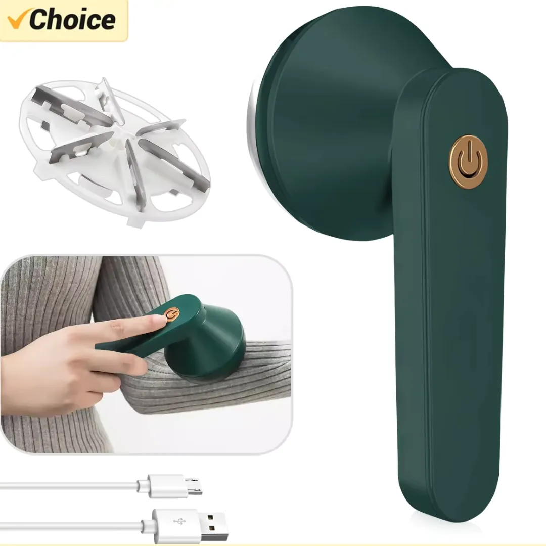 Electric Lint Remover Sweater Fabric Shaver Machine Hairball Trimmer Portable USB Charging Lint Remover for Clothes