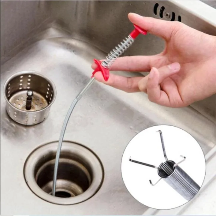 Flexible Spring Pipe Dredging Tool – 4-Claw Bendable Drain Cleaner Snake & Clog Remover Stick for Kitchen Sink, Bathroom, Toilet & Sewer Cleaning image 3